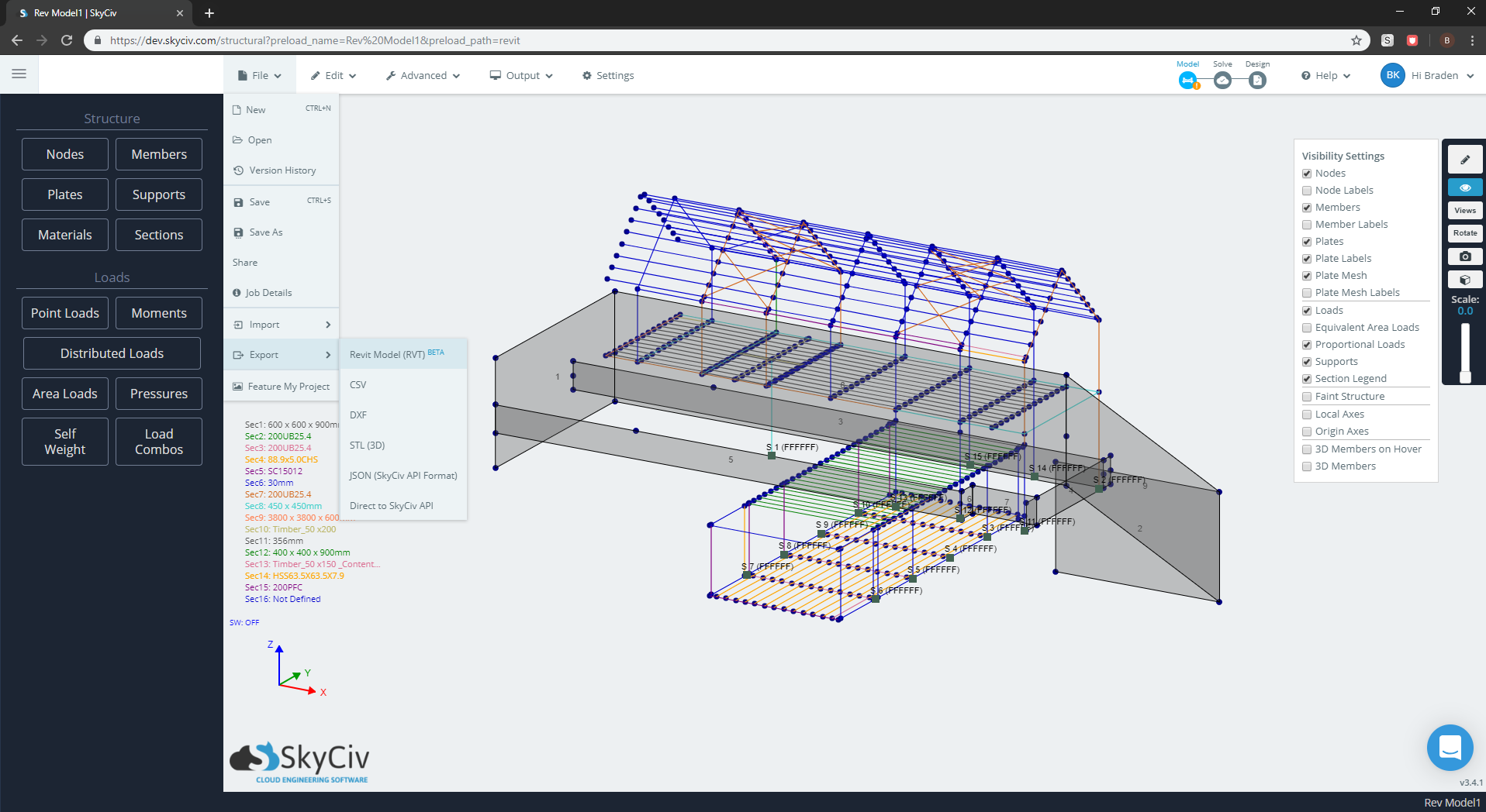 Blog Revit Export SkyCiv Cloud Structural Analysis Software