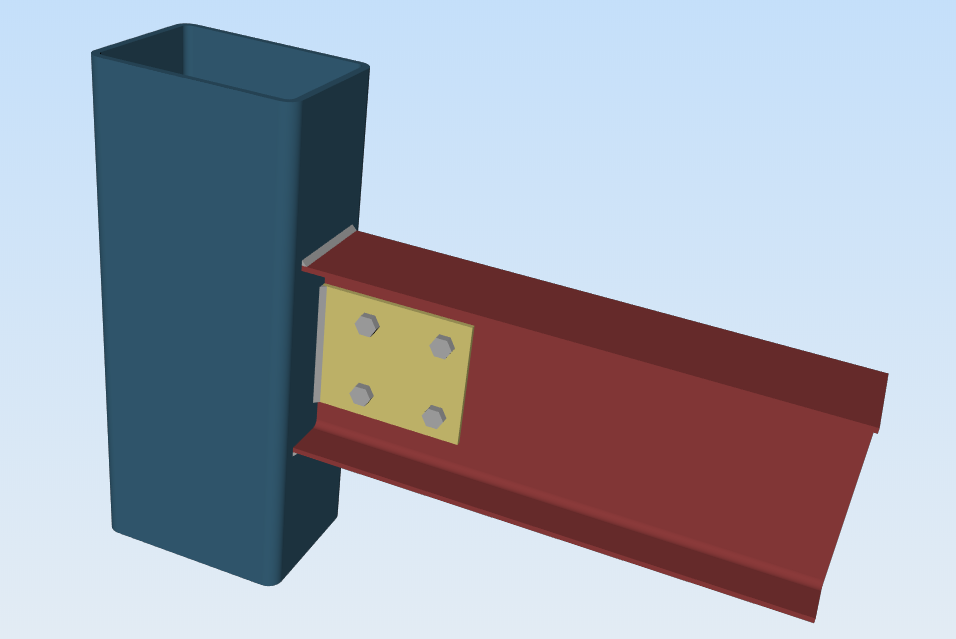 Directly welded HSS to W moment connection