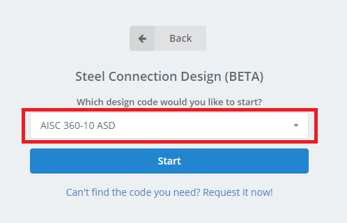 select design code from dropdown