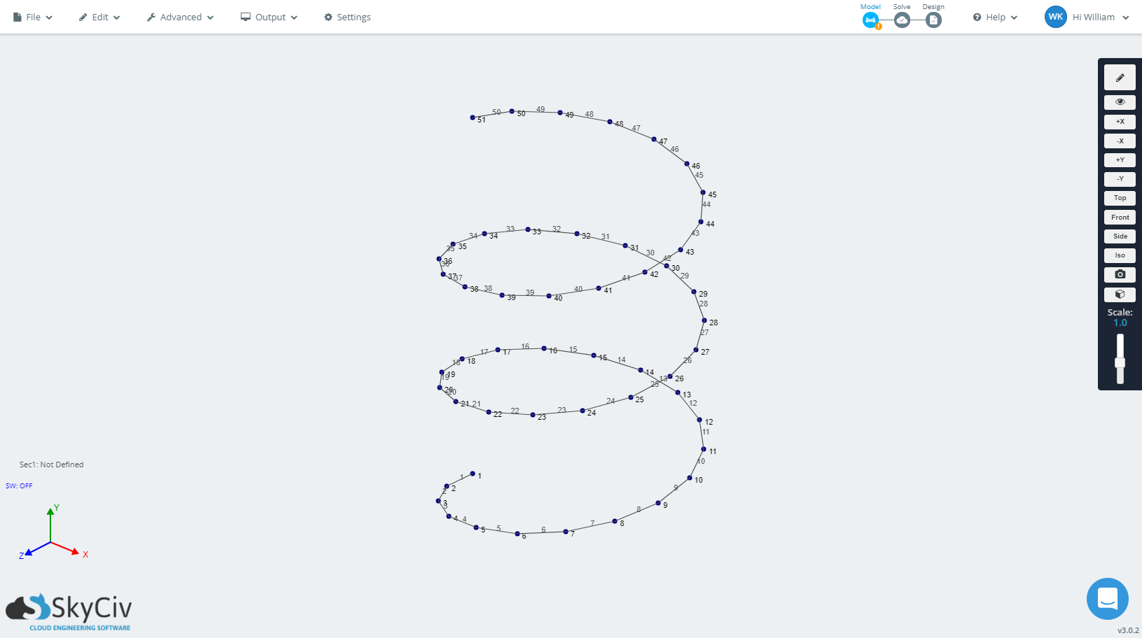 spiral member structure example