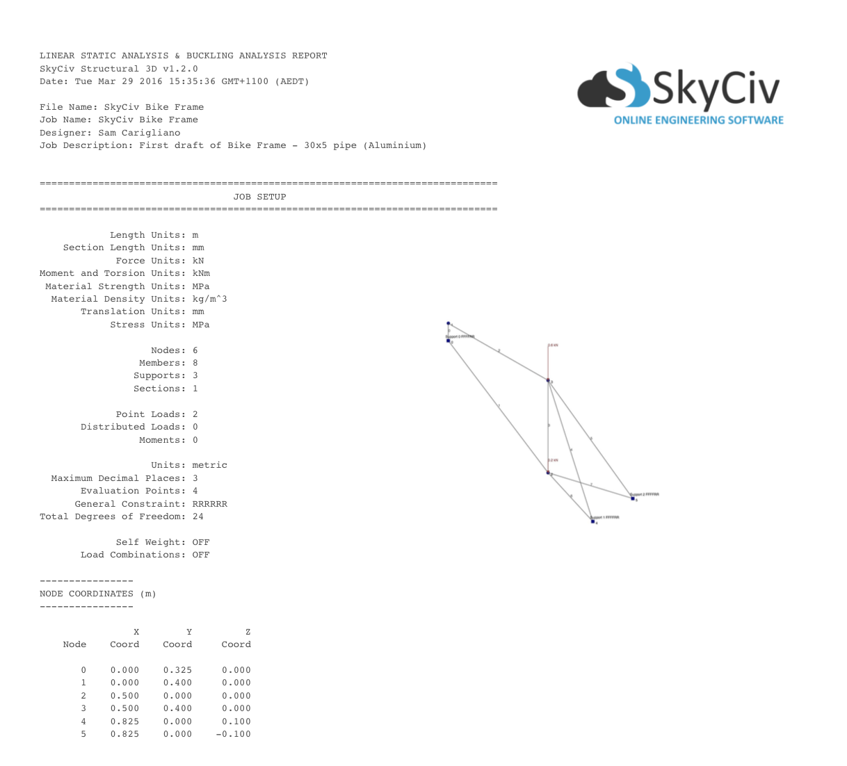 Free Online Truss Calculator | SkyCiv Cloud Engineering Software