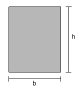 sección de viga rectangular