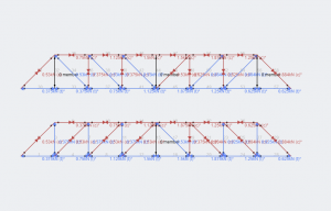 Howe Truss, tipos de armaduras, tipos de estructuras de armadura, tipos de puente de armadura