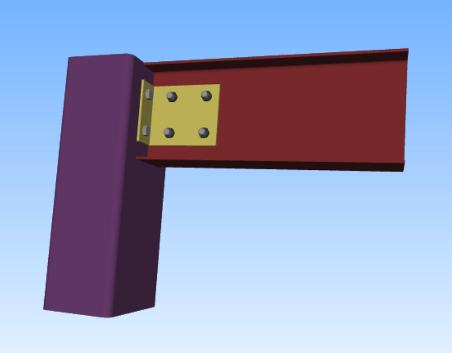 Skyciv连接设计软件中的螺栓和焊缝剪切连接示例