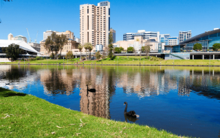 SkyCiv vitrines para ASEC 2018 no Centro de Convenções de Adelaide