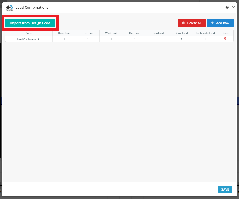 Combinazioni di carico su trave SkyCiv