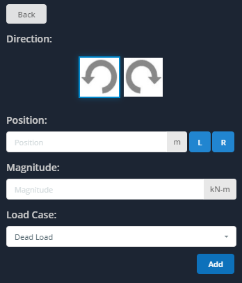 SkyCiv Beam Point Loads