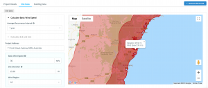 Australian wind speed calculator map