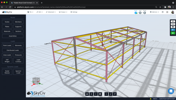 3D Renderer | SkyCiv Engineering