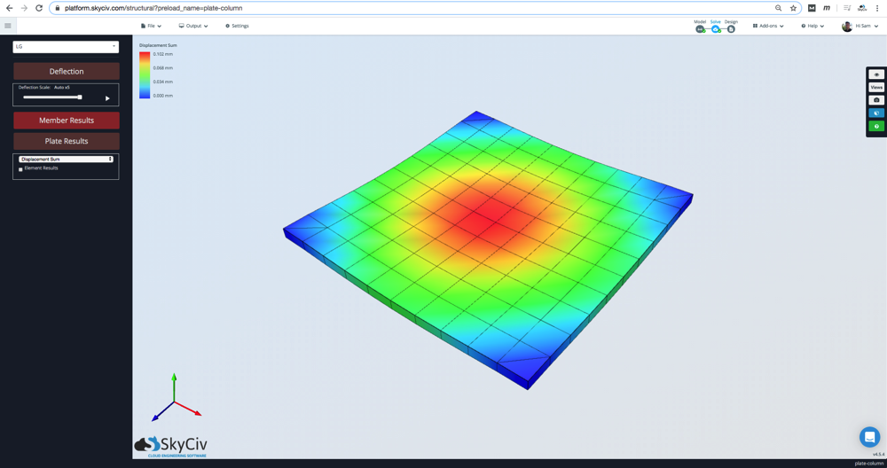 plate-analysis-skyciv-simple