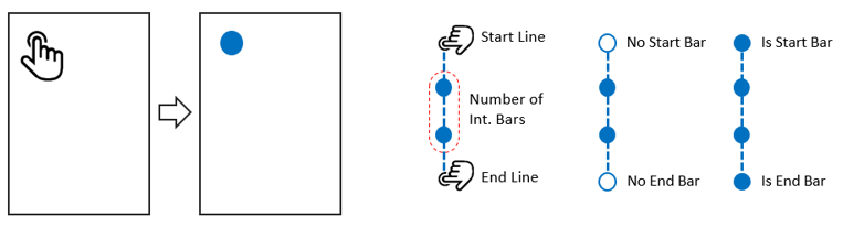 Con l'opzione Point Bar è possibile fare clic in qualsiasi punto all'interno di una sezione e verrà visualizzata un'armatura con diametro predefinito