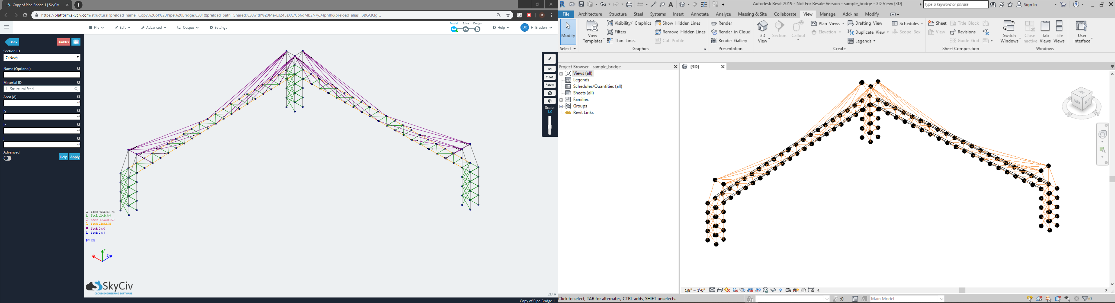 revit_analytical_noload SkyCiv Engineering