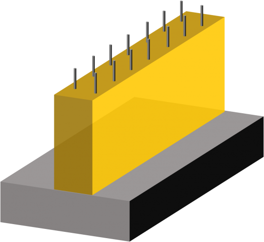 figure-wall-footing, types of foundation, footing foundation