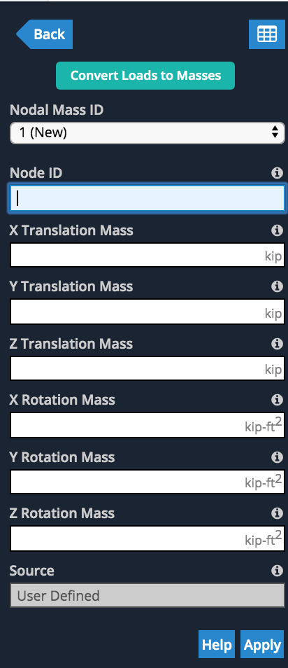 frequency analysis input structural 3d