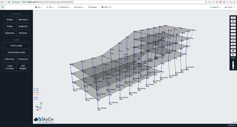 SkyCiv-Structural-Analysis-Software-3D-Building