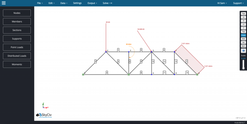 SkyCiv Truss and Frame Software