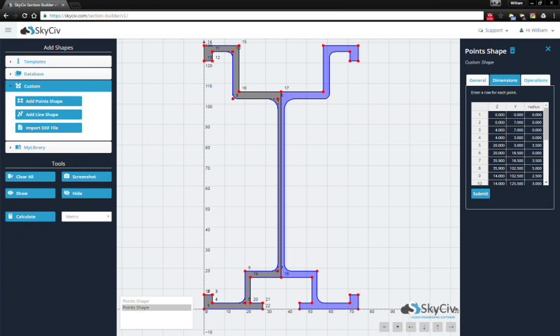 Skyciv Section Builder Skyciv