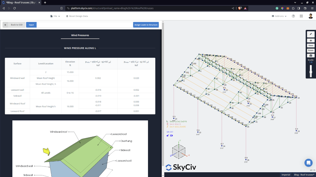 Options du générateur de charge S3D