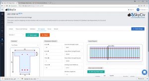 SkyCiv Reinforced concrete software rebar ACI318