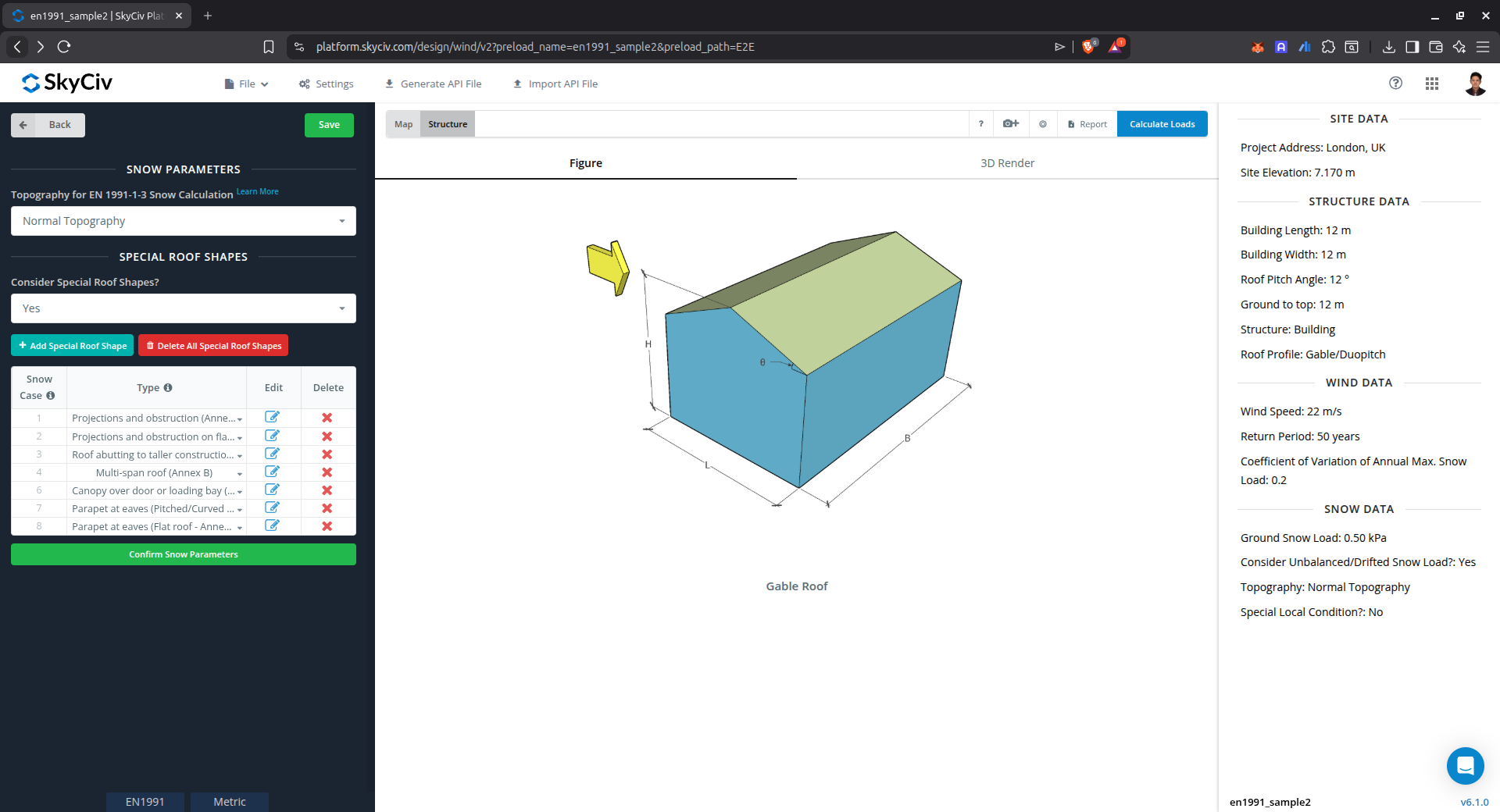 ΣΕ 1991 παραμέτρους εισαγωγής φορτίου χιονιού
