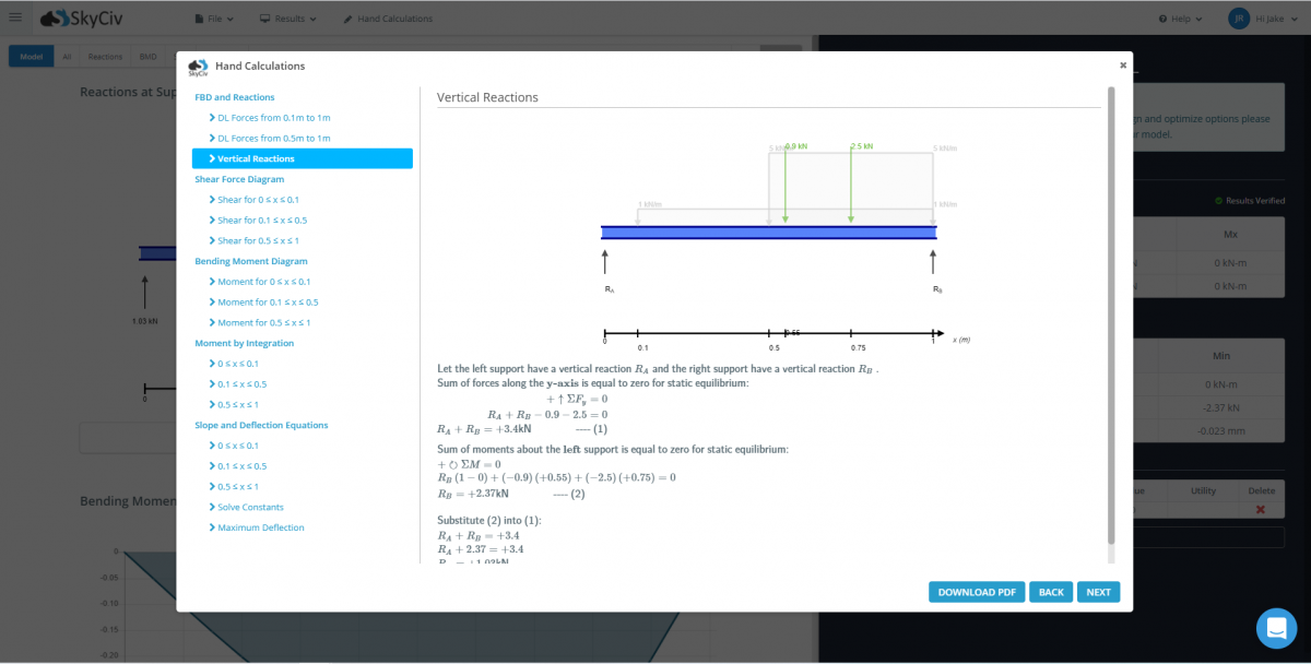 Free Online Beam Calculator | SkyCiv Engineering