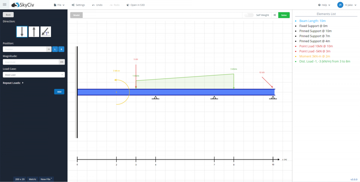 Free Online Beam Calculator | SkyCiv Engineering