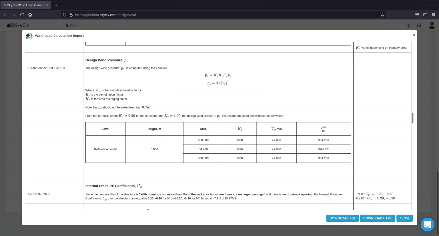 IS 875 Wind Load Calculations | SkyCiv Cloud Structural Analysis Software