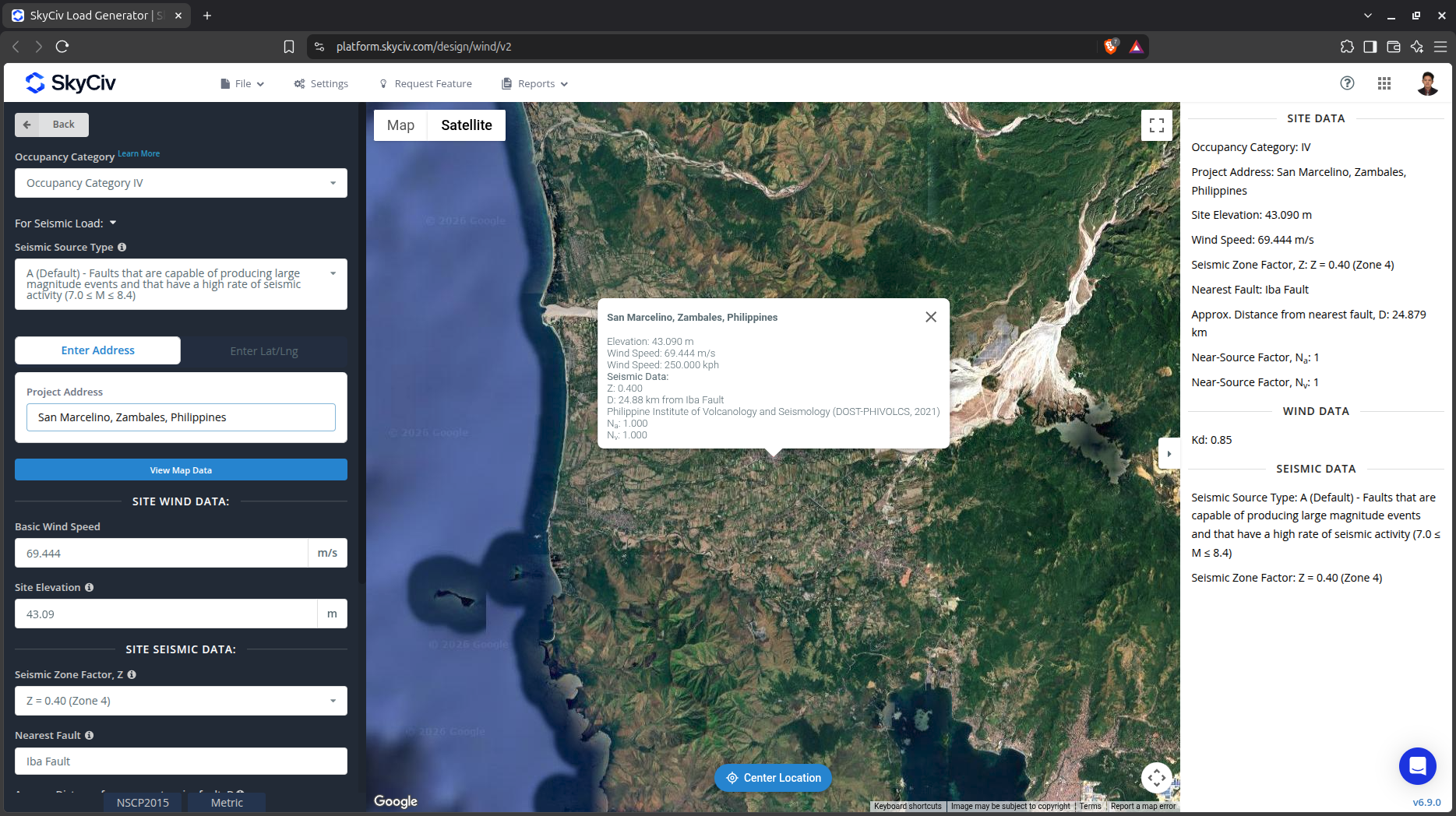 NSCP 2015 Site Data Input