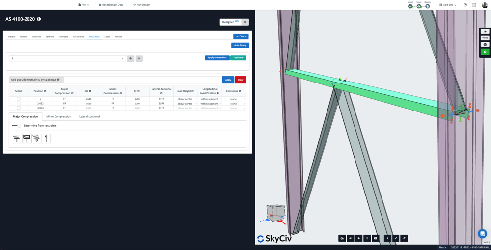 Unbraced Lengths, Effective Length Factor (K), and Slenderness