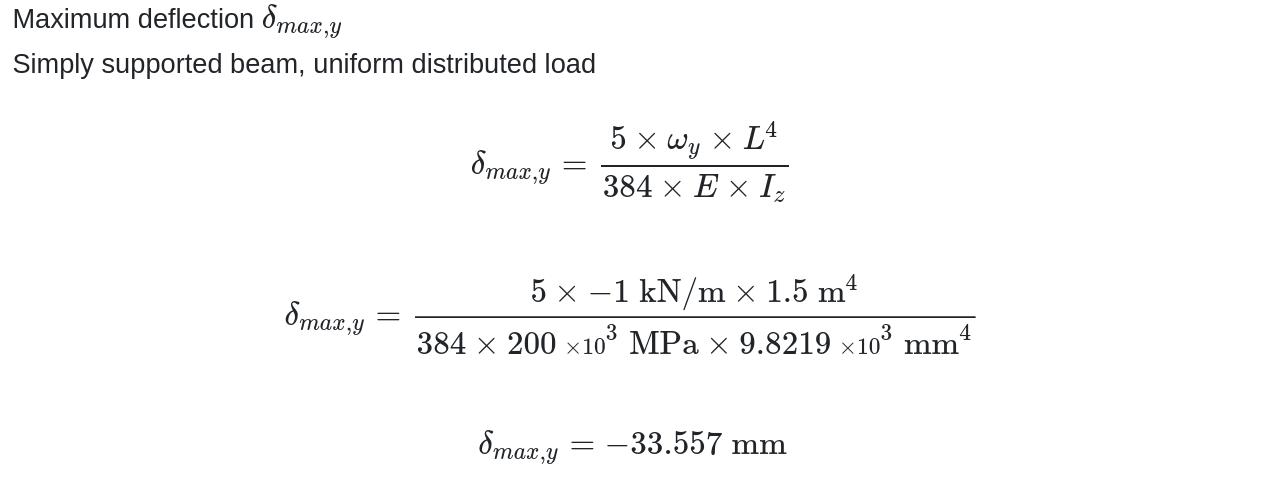 calcul de section asymétrique