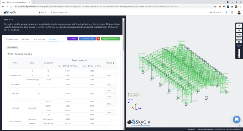 Free Online Wind Load Calculator | SkyCiv