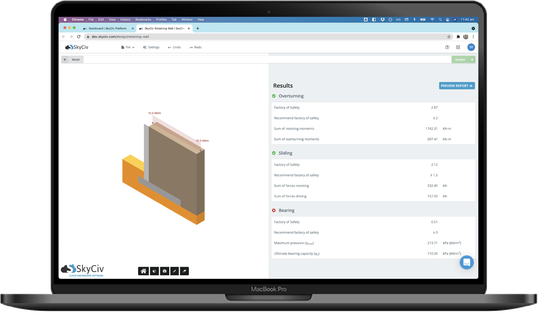 SkyCiv Retaining Wall Software | SkyCiv