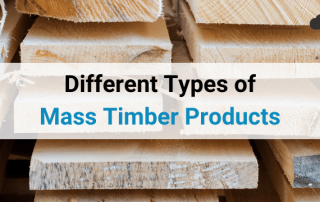 Diferentes tipos de productos de madera en masa