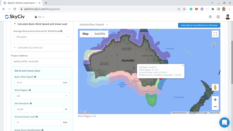 AS/NZS 1170.2 (2021) Wind Load Calculations (Solar Panels)