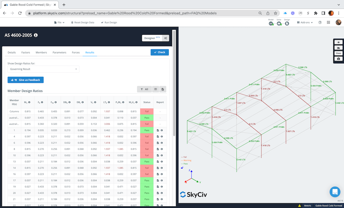 steel design analysis