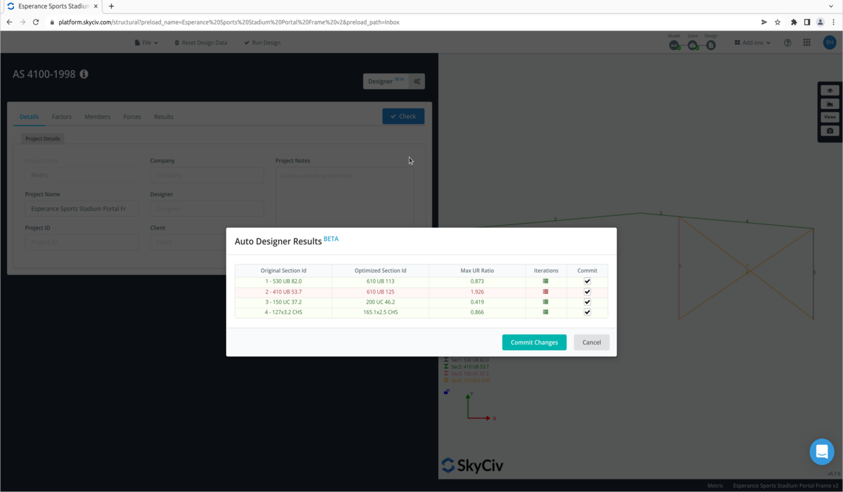 Optimizer Results