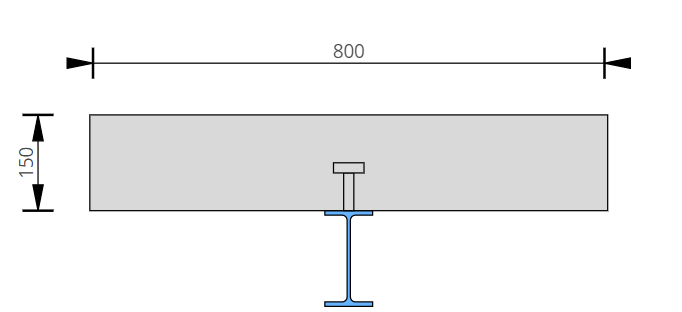 Diseño de vigas compuestas, Ejemplo de diseño compuesto AS2327