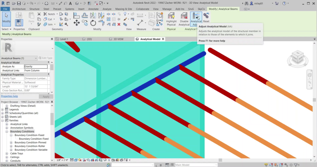 revit analytical model