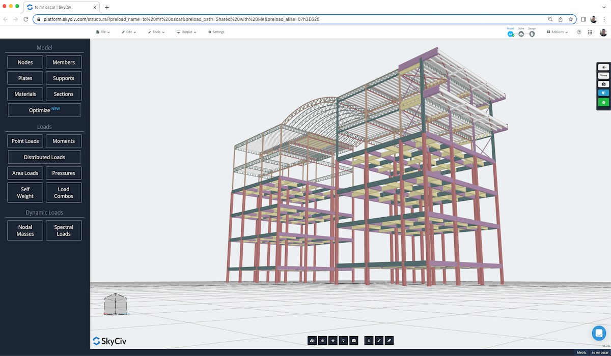 SkyCiv Structural Analysis Software 3D Building