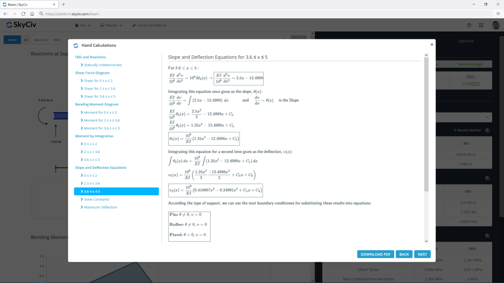 SkyCiv Beam Beam software