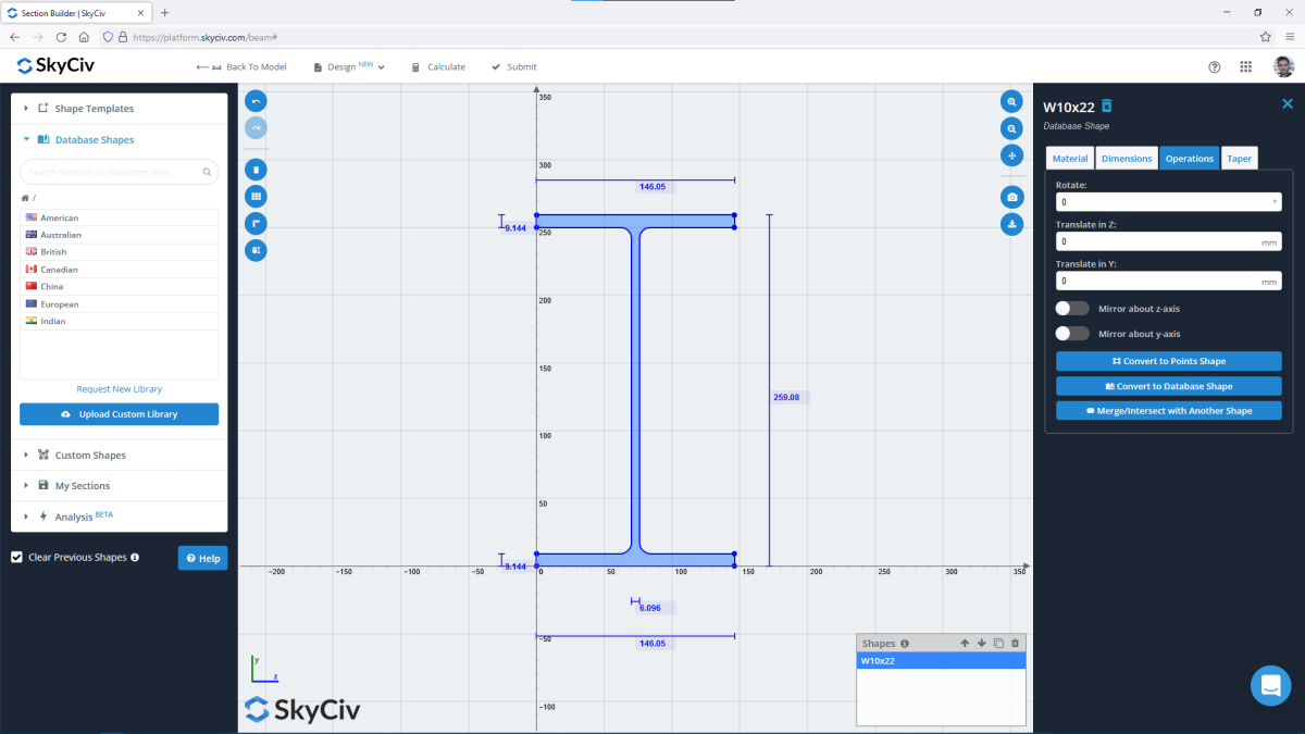 SkyCiv Section Builder | SkyCiv Engineering