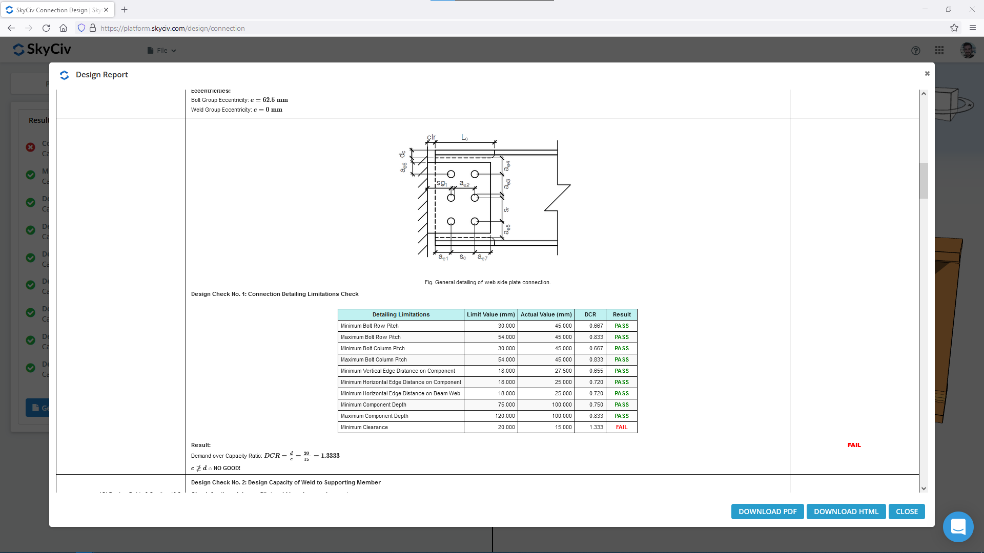 SkyCiv Steel Connection Design Software