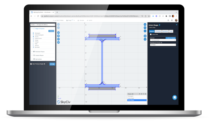 SkyCiv Section Builder | SkyCiv Engineering