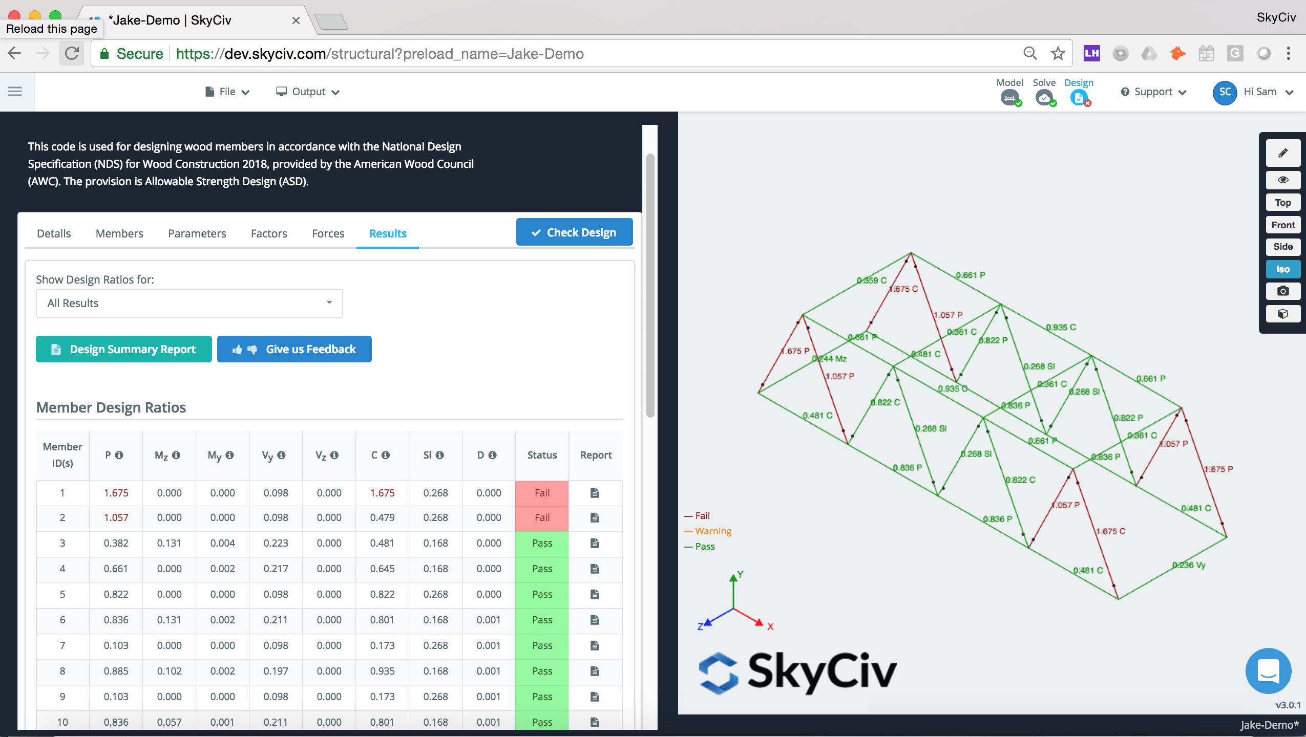 NDS 2018 Standard Wood Design Software | SkyCiv Engineering