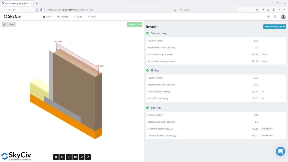 Retaining Wall Calculator