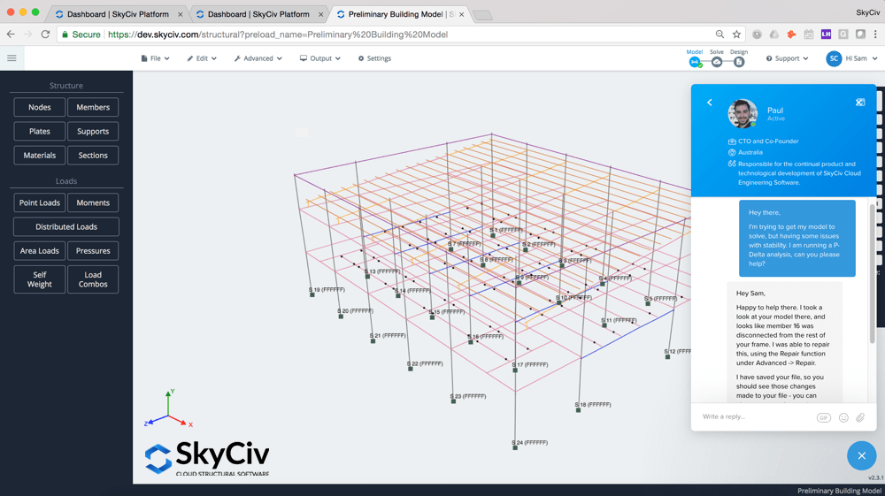 SkyCiv Plates Wings Analysis Software S3D