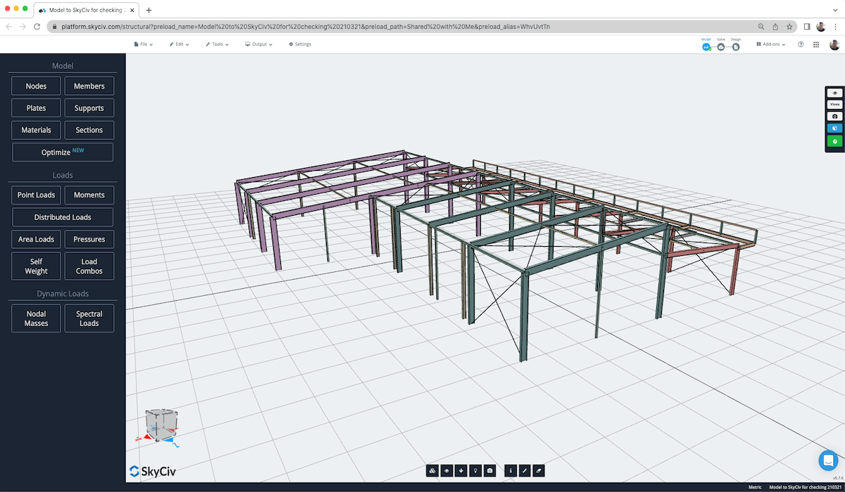 Frame calculator online, Frame analysis online