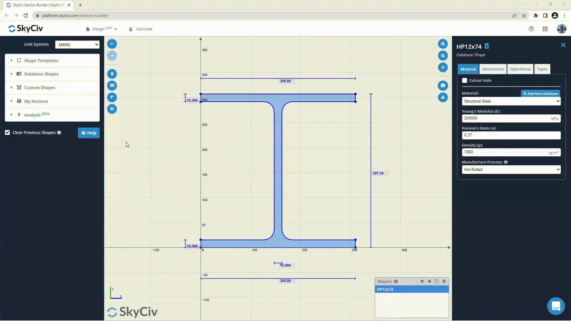 FEA Section Analysis - Part 2