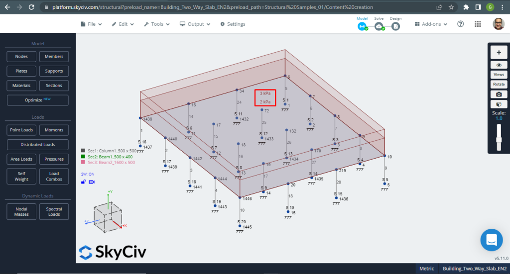 SkyCiv S3D Plate Design Module Results