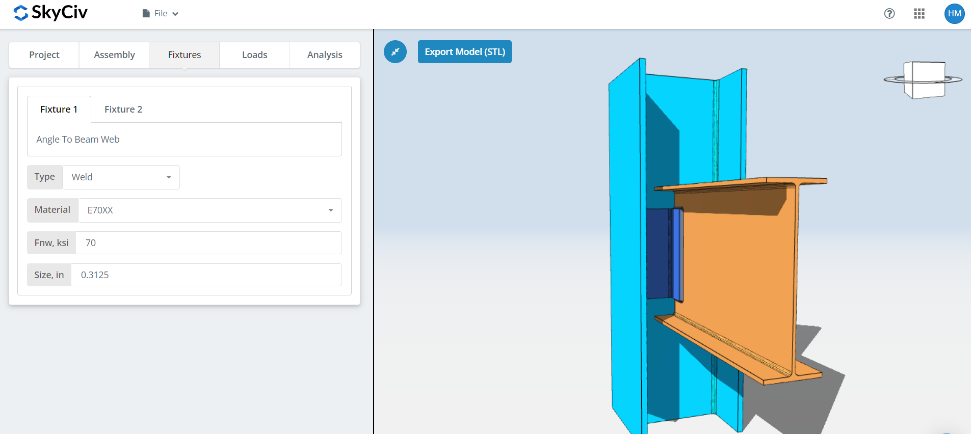 Double Angle Connection, connection design